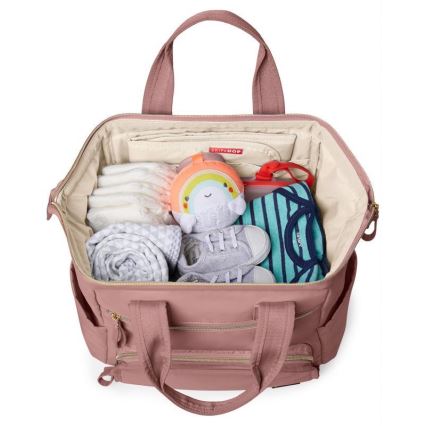 Skip Hop - Wickelrucksack für Kinderwagen MAINFRAME Dusty rose