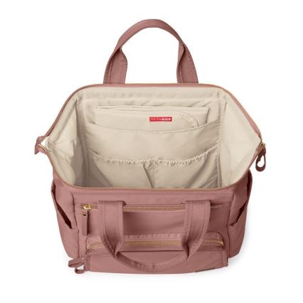 Skip Hop - Wickelrucksack für Kinderwagen MAINFRAME Dusty rose