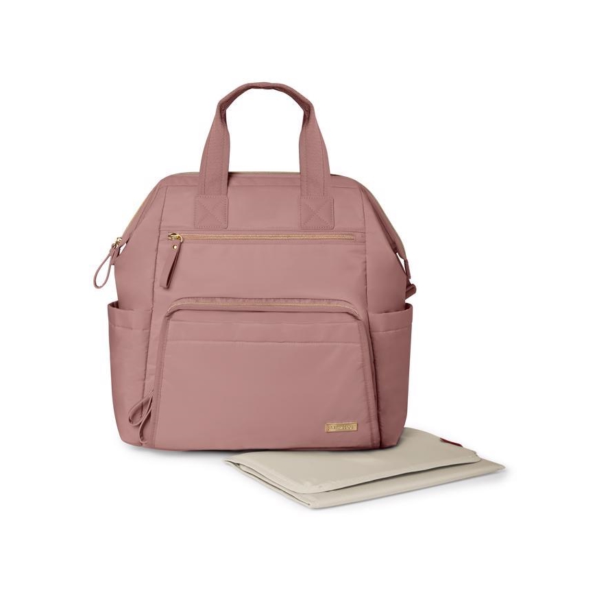 Skip Hop - Wickelrucksack für Kinderwagen MAINFRAME Dusty rose