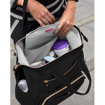 Skip Hop - Wickelrucksack für Kinderwagen MAINFRAME schwarz