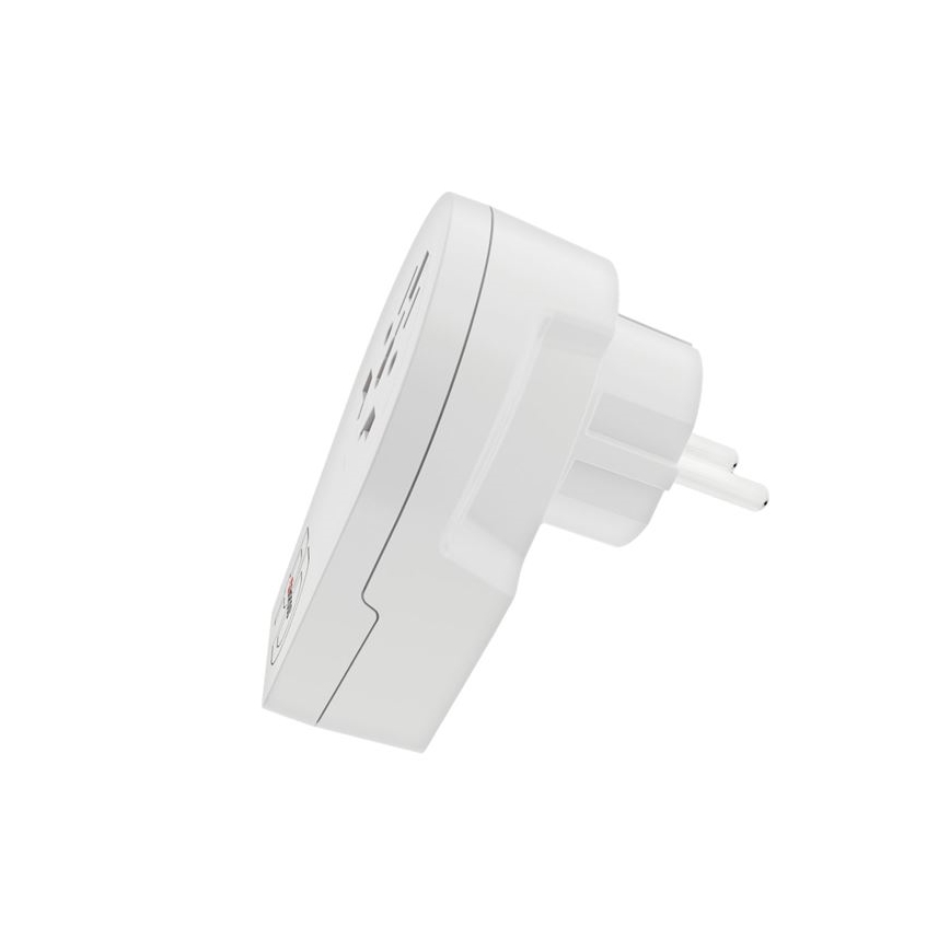 Adaptateur de voyage Europe USB C20PD pour voyageurs étrangers en République tchèque — USB‑C 20W, prise type E/F