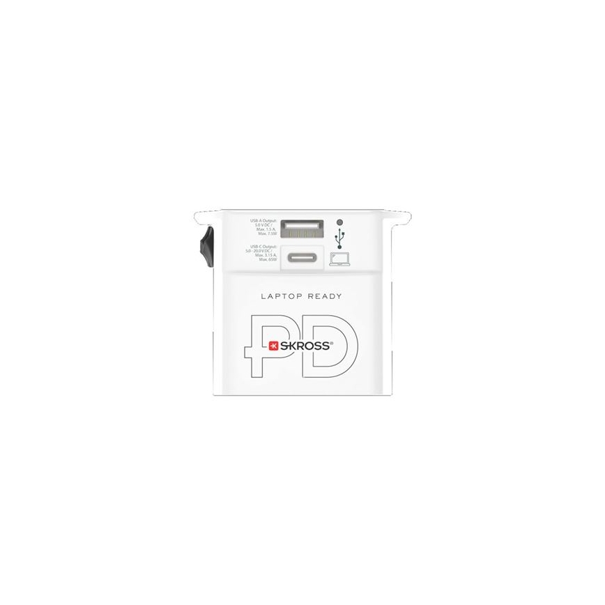 Adattatore da viaggio MUV AC65PD USB A+C 65W