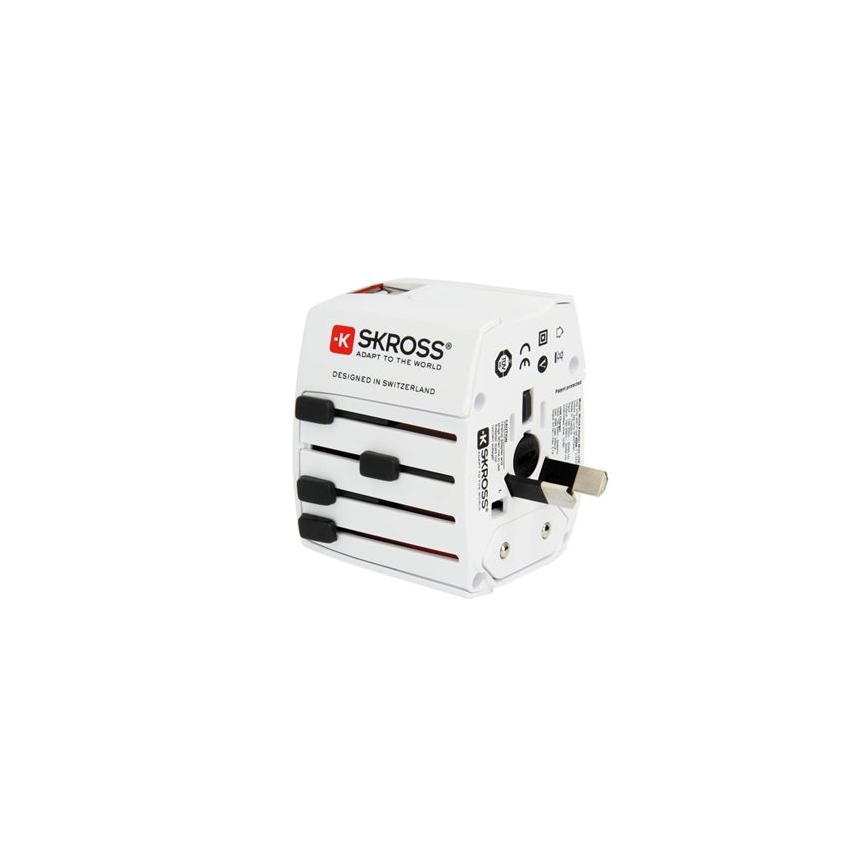 Adaptateur de voyage MUV — alimentation secteur avec ports USB‑A et USB‑C, 15 W