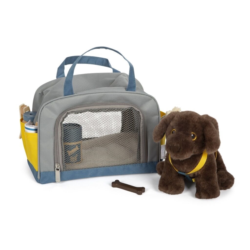 Small Foot - Chien en peluche avec kit d'entretien