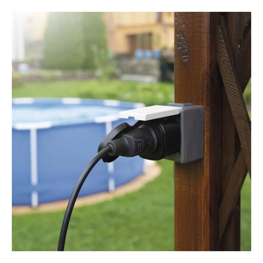 Smart-Außensteckdose GoSmart 3680W/230V/16A Wi-Fi Tuya IP44