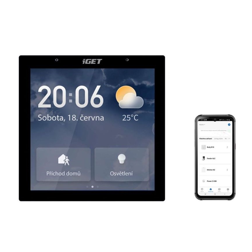 Smart Gateway mit Touch-Anzeige GW6 Wi-Fi Zigbee Bluetooth