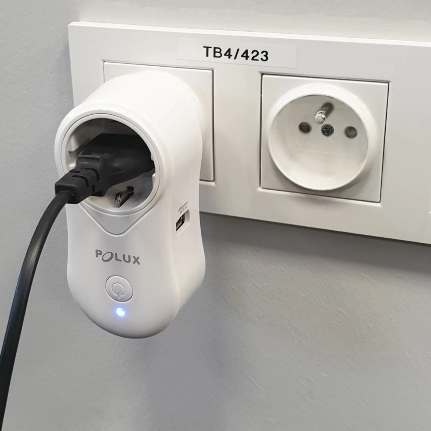 Smart-Steckdose SMART 3400W/230V Wi-Fi Tuya + USB SCHUKO