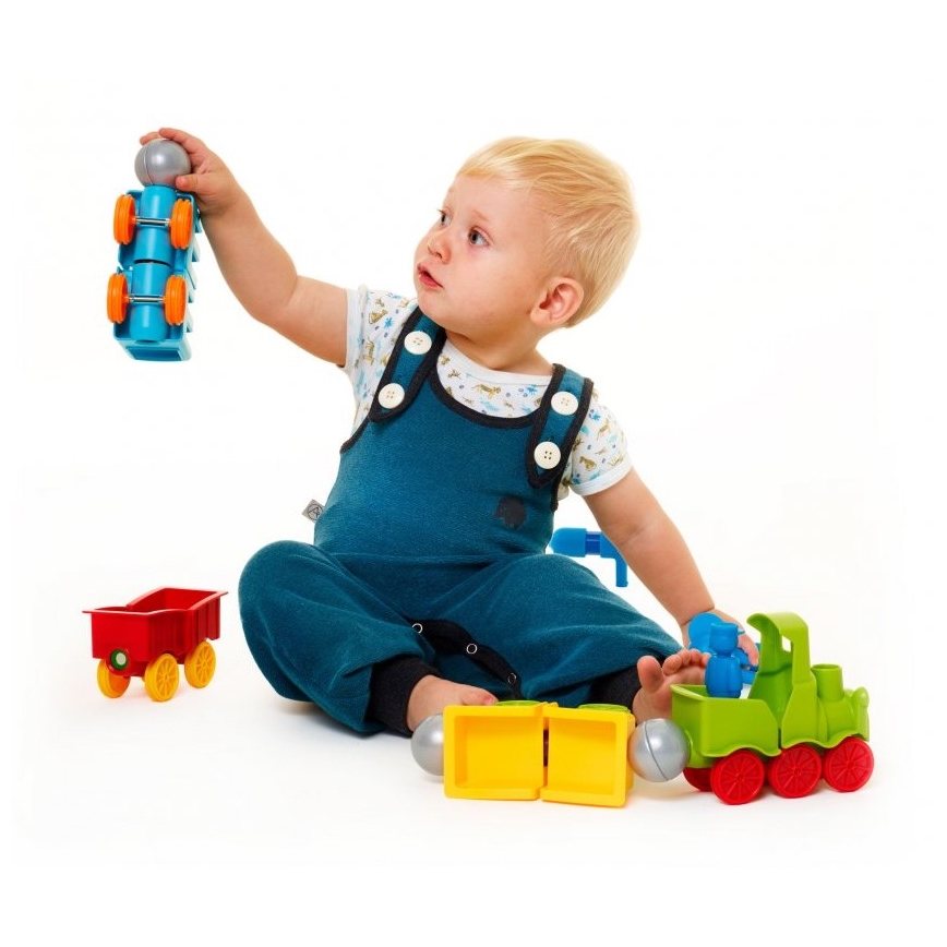 Smartmax - Kit de construction magnétique Mon premier train 22 pcs