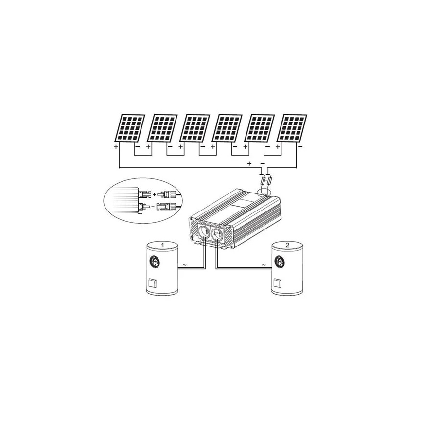 Solar-Wechselrichter zur Warmwasserbereitung ECO Solar Boost Evo MPPT-4000 4 kW