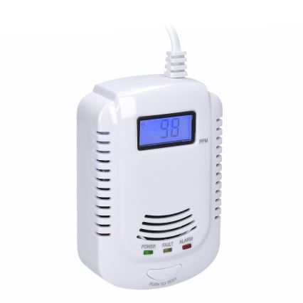 Rilevatore di monossido di carbonio e gas infiammabili 230V