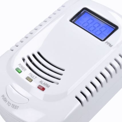 Rilevatore di monossido di carbonio e gas infiammabili 230V