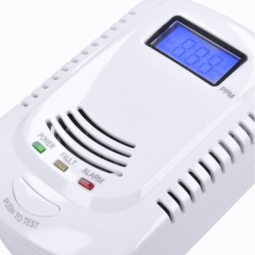 Rilevatore di monossido di carbonio e gas infiammabili 230V