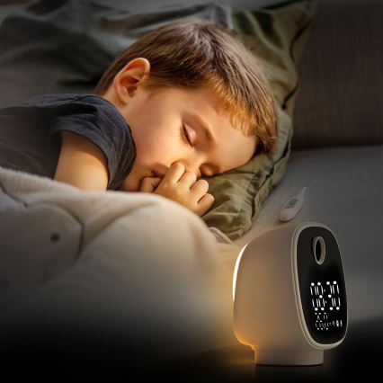 Smart-Kamera mit alarm clock, thermometer und LED-Leuchte 1296p 3Mpx 5V Wi-Fi Tuya IP65