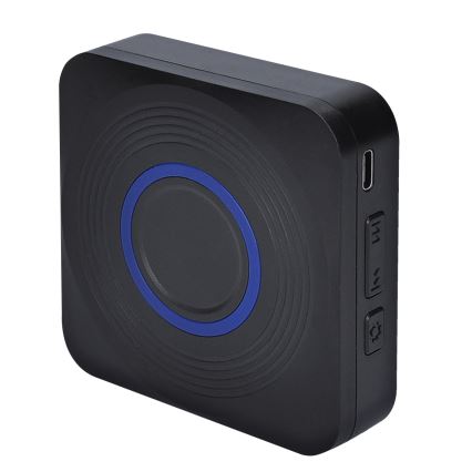 Kabellose batteriebetriebene Türklingel 3xAAA IP56 schwarz