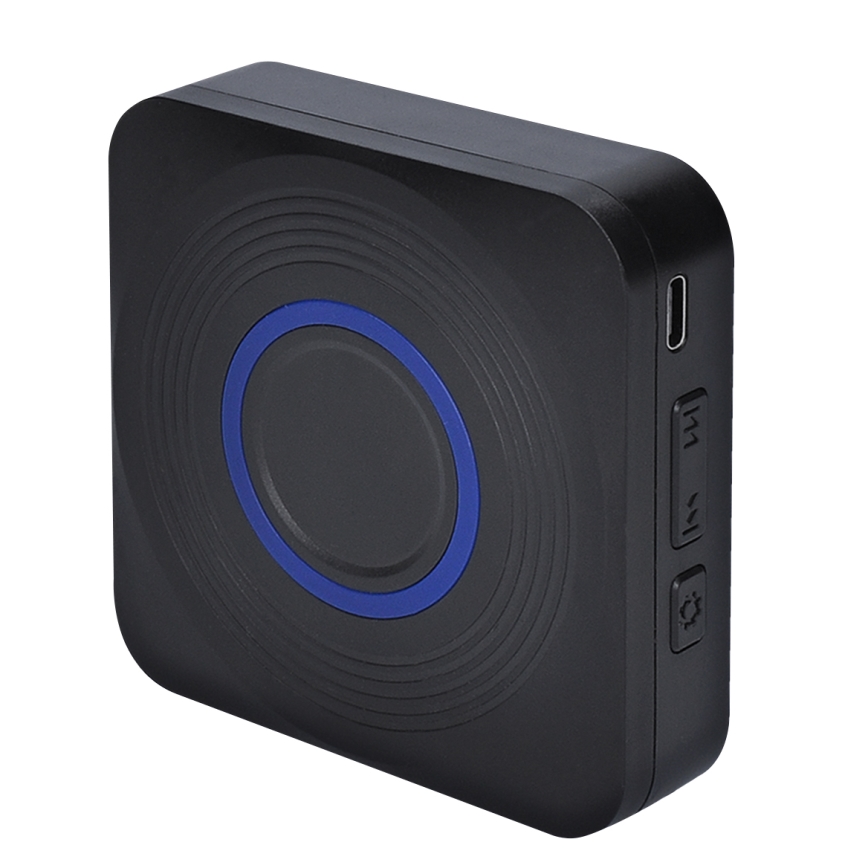 Kabellose batteriebetriebene Türklingel 3xAAA IP56 schwarz