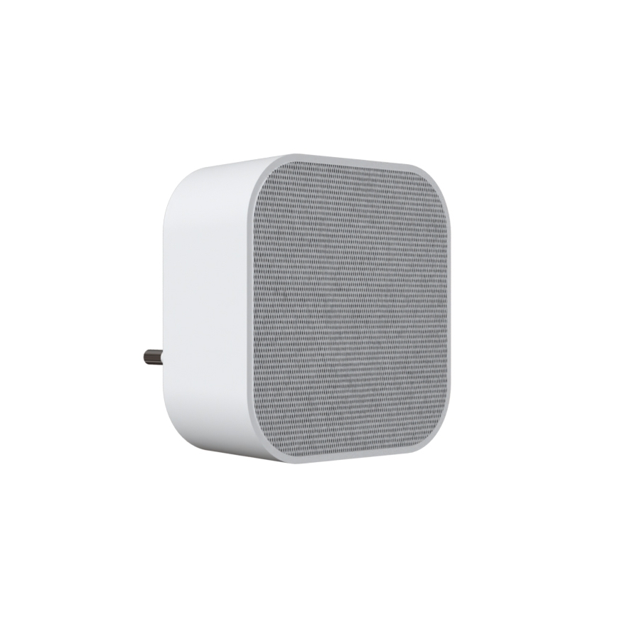 Sonnette sans fil à brancher 230V + 2x bouton 2xCR2032 IP44 blanc