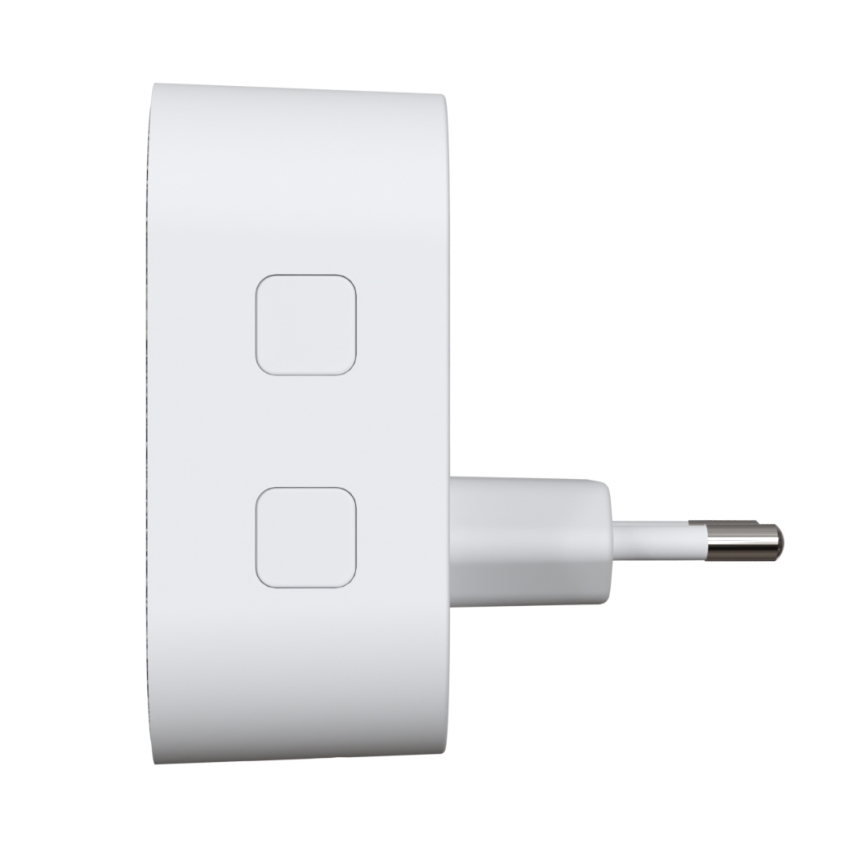 Sonnette sans fil à brancher 230V + 2x bouton 2xCR2032 IP44 blanc
