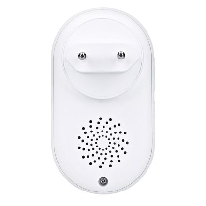 Kabellose Steckdosen-Türklingel 230V/1xCR2032 IP56 weiß