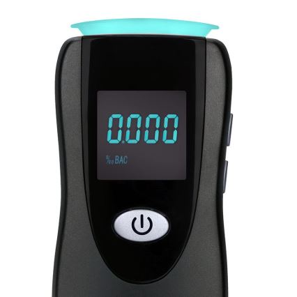 Tester alcolico professionale senza contatto Fuel Cell, 0,0 - 5,0‰ BAC, sensibilità 0,08‰, alimentazione 3xAA
