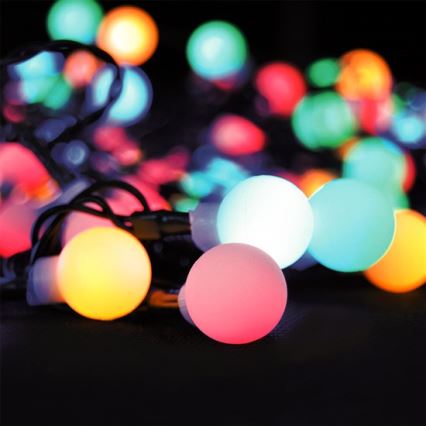 LED RGB dimmbar Außen-Lichterkette, 100 LEDs / 8 Funktionen, 15 m, IP44 + Fernbedienung