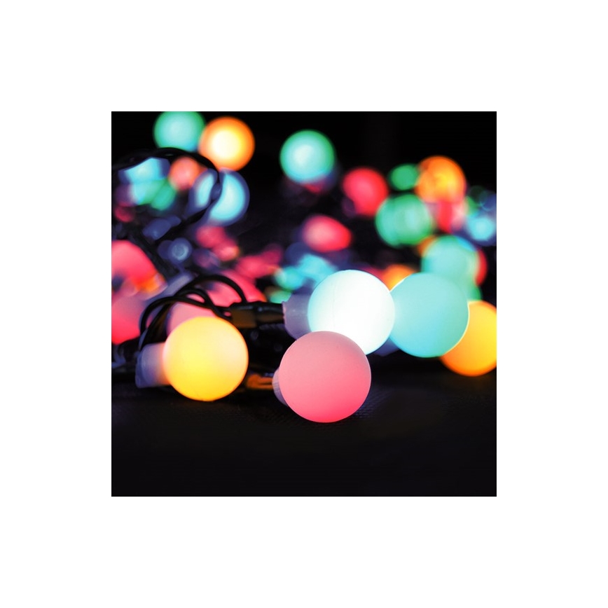 RGB-LED Lichterkette, dimmbar, für den Außenbereich, 200 LEDs, 8 Funktionen, 25 m, IP44, mit Fernbedienung