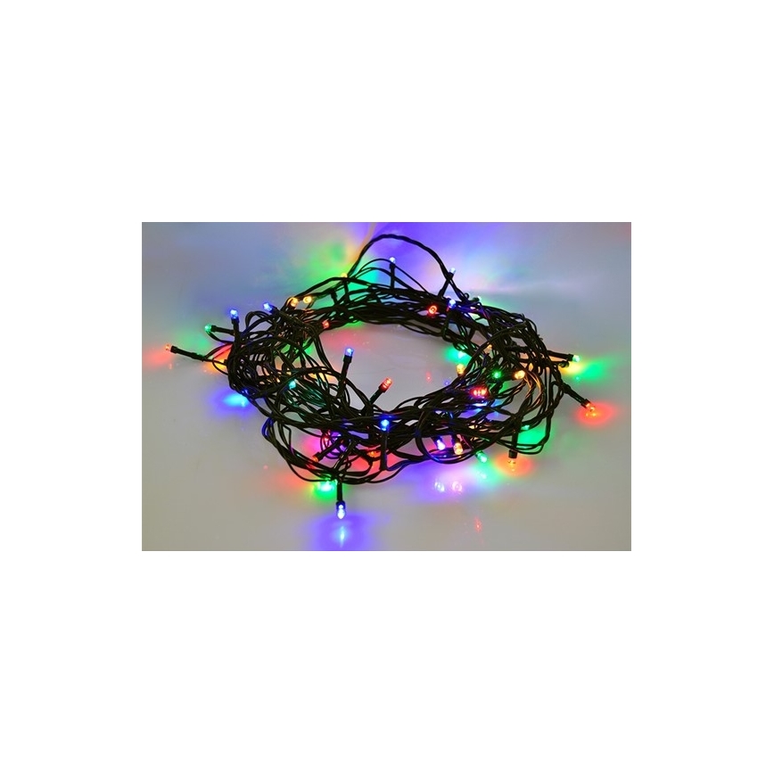 Guirlande lumineuse LED d'extérieur 100 LED, 8 fonctions, IP44, 13 m, multicolore