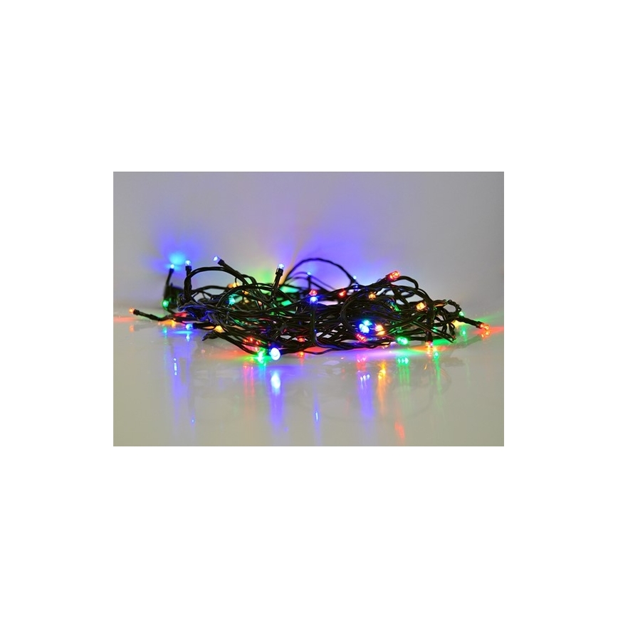 Guirlande lumineuse LED d'extérieur 100 LED, 8 fonctions, IP44, 13 m, multicolore