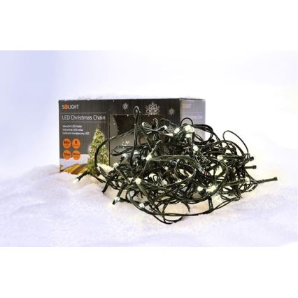 Catena natalizia LED da esterno 100xLED/230V 10m IP44 bianco caldo