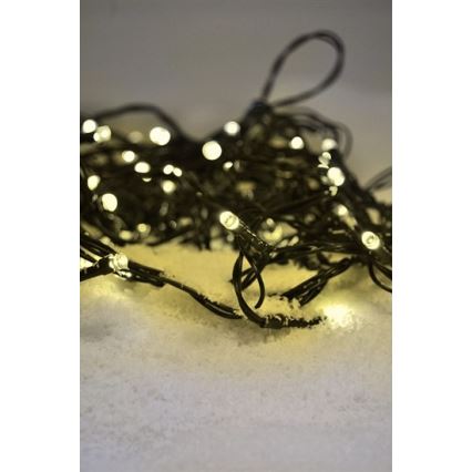 Guirlande de Noël LED d'extérieur 100xLED /230V IP44 10m blanc chaud