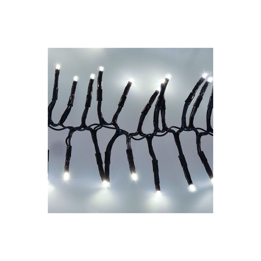 Catena natalizia LED 576xLED/8 funzioni 8m IP44 bianco freddo + TC