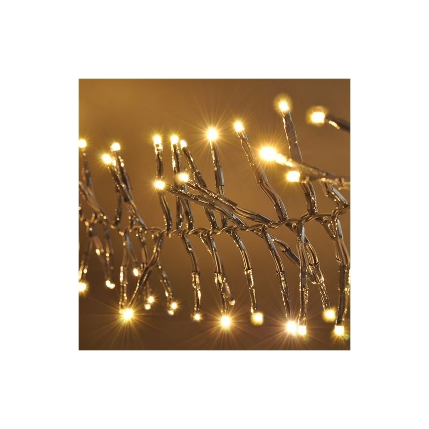 Guirlande de noël 576xLED/8 fonctions 8m IP44 blanc chaud + Télécommande
