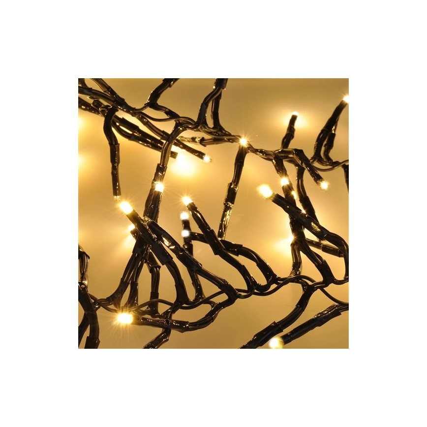 Guirlande de noël 576xLED/8 fonctions 8m IP44 blanc chaud + Télécommande