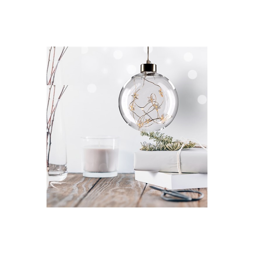 Boule de Noël LED 10xLED/2xAA