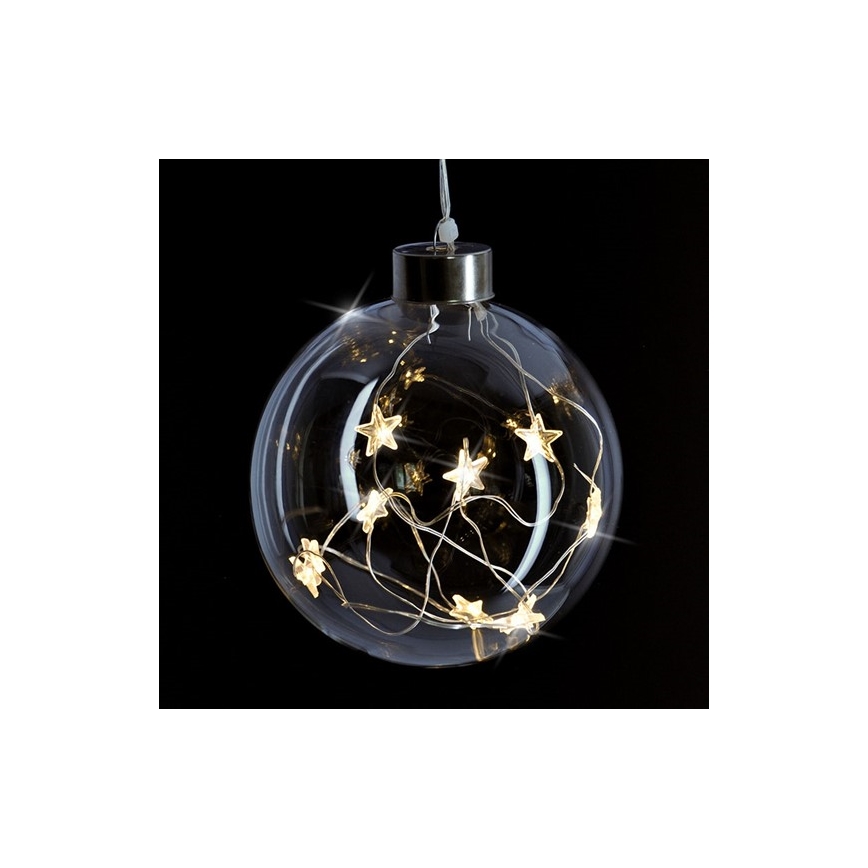 Sfera LED natalizia 10xLED/2xAA