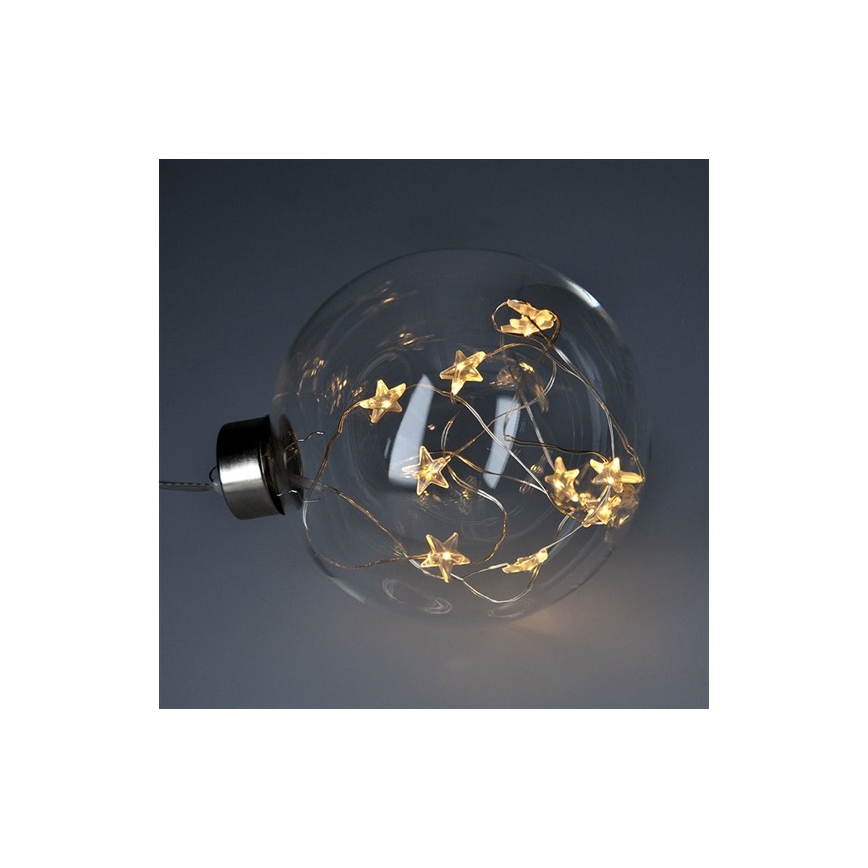 Sfera LED natalizia 10xLED/2xAA