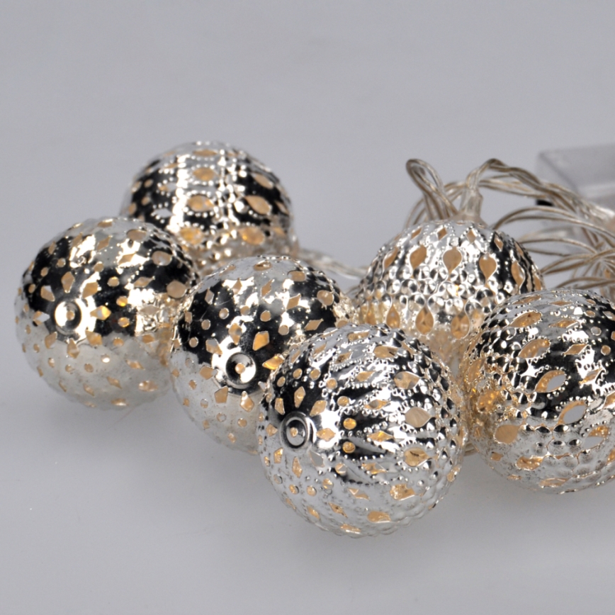 Catena di Natale LED 10xLED 1m bianco freddo