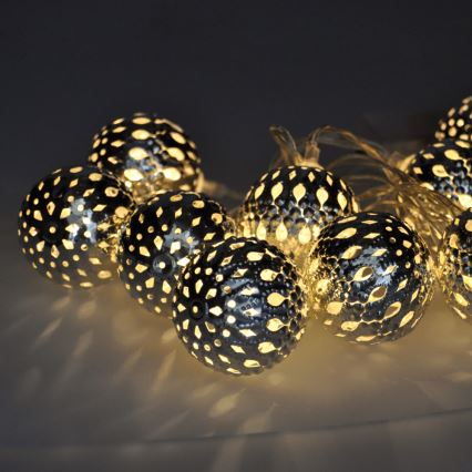 Catena di Natale LED 10xLED 1m bianco freddo