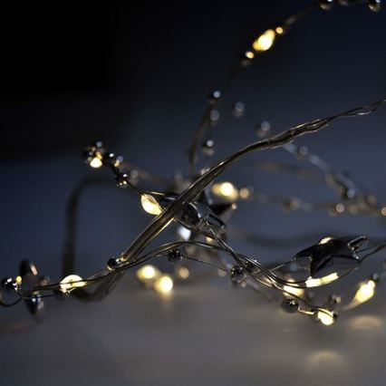 Catena natalizia LED 1 m 20xLED/2xAA
