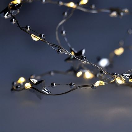 Catena natalizia LED 1 m 20xLED/2xAA