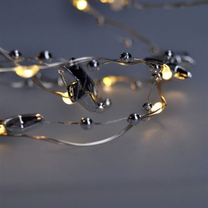 Catena natalizia LED 1 m 20xLED/2xAA