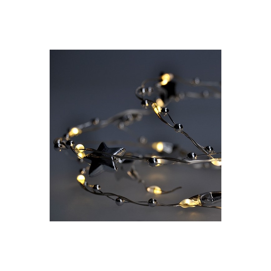 Guirlande de Noël LED 1 m 20xLED/2xAA