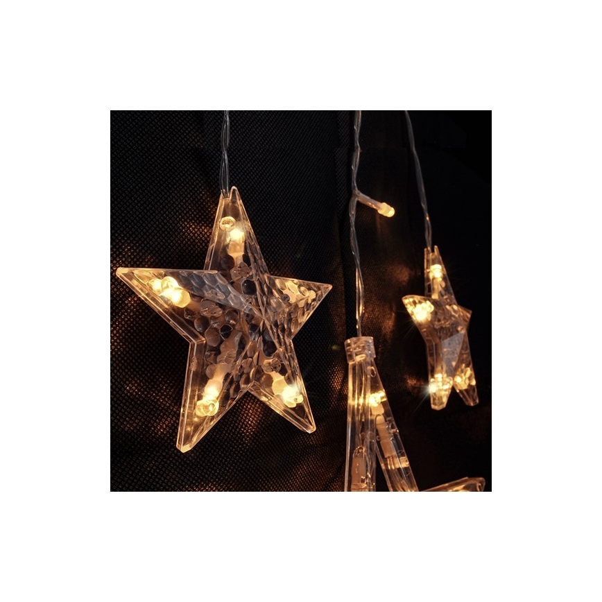Guirlande de Noël LED étoiles 77xLED/3xAA