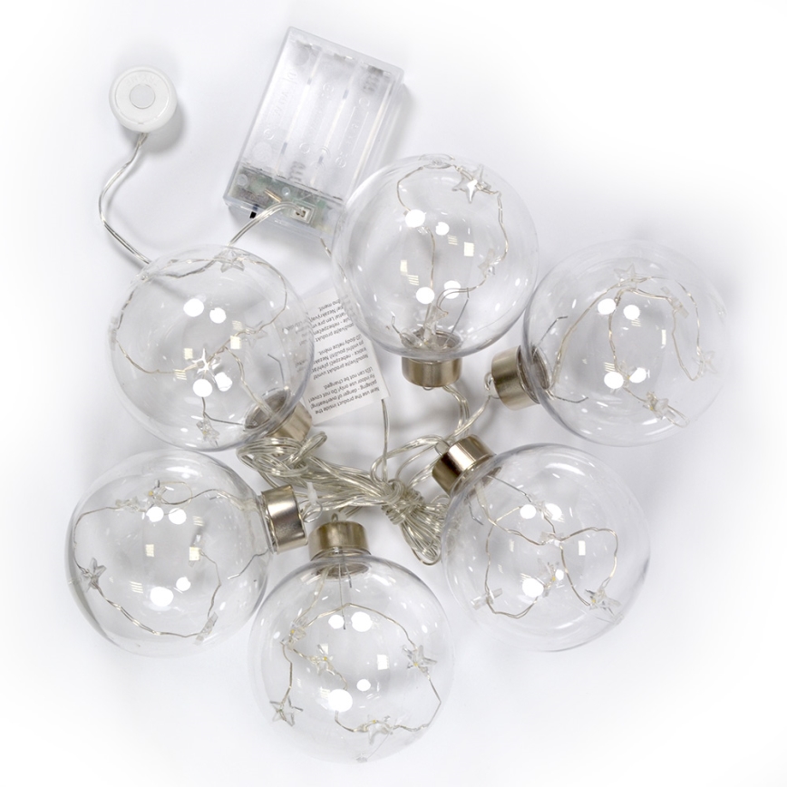 Boule décorative LED 30xLED/3xAA diamètre 8 cm
