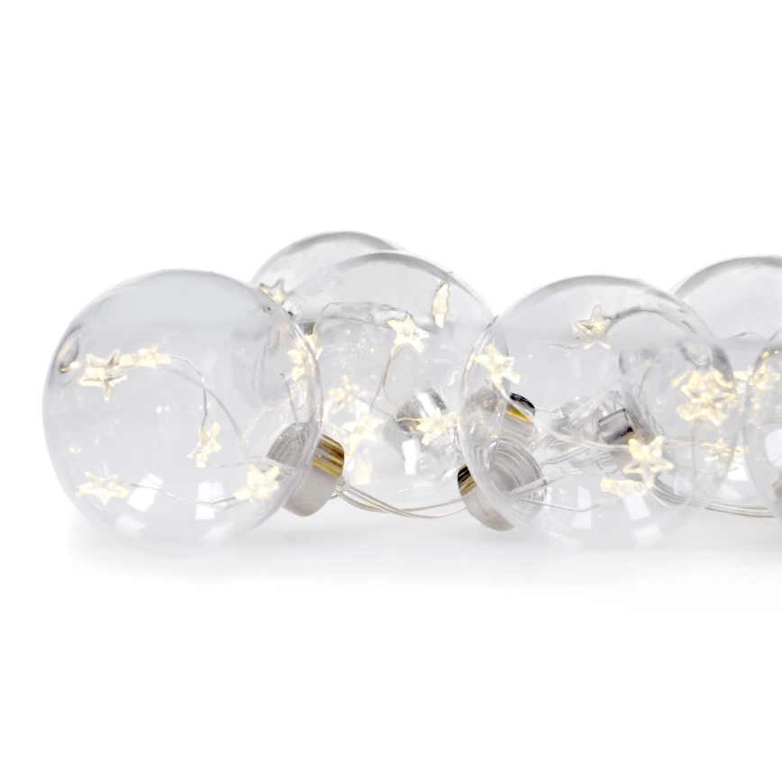 Guirlande décorative LED 30xLED 2,5m blanc chaud