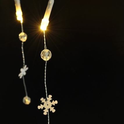 LED Weihnachtslichterkette 20xLED/2xAA 2m warmweiß