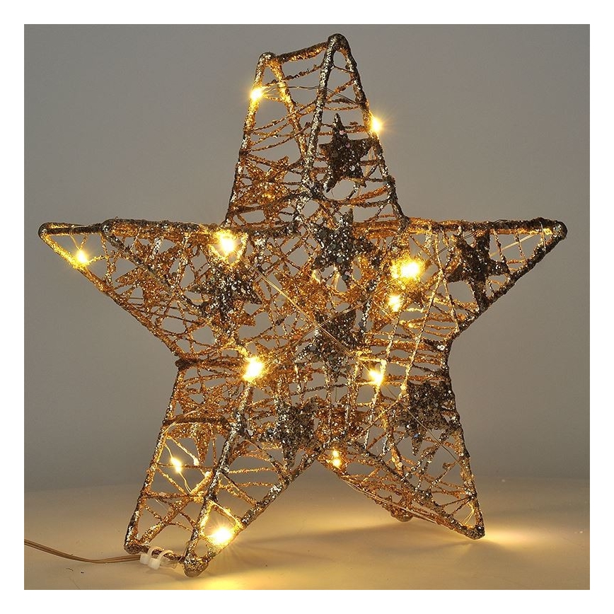 Decorazione natalizia LED 14xLED/2xAA stella