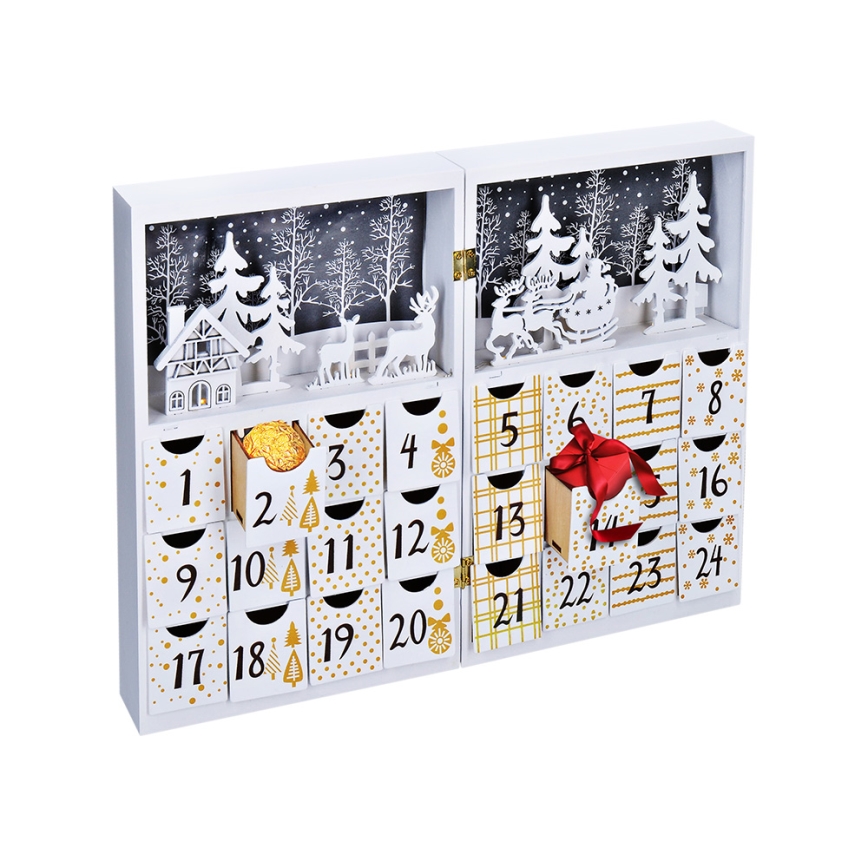 Calendario dell'Avvento a LED LED/2xAAA