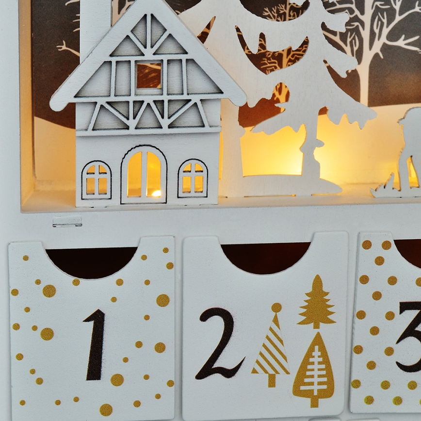Calendario dell'Avvento a LED LED/2xAAA