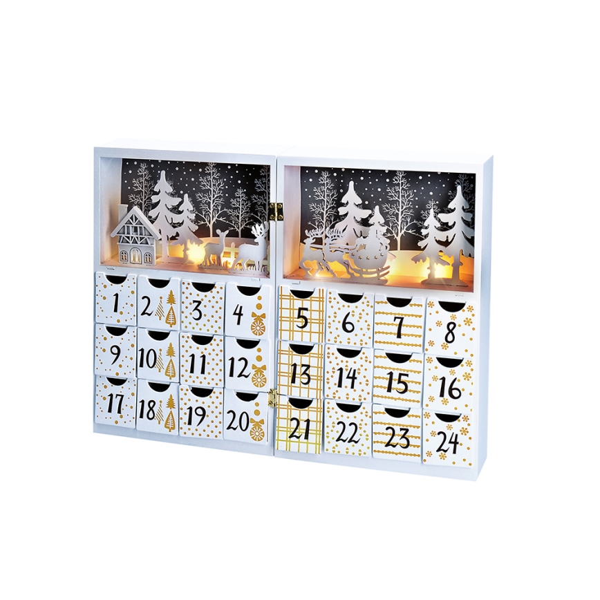 Calendario dell'Avvento a LED LED/2xAAA