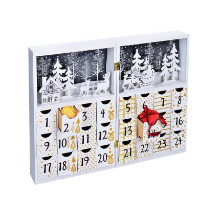 Calendrier de l'avent LED/2xAAA